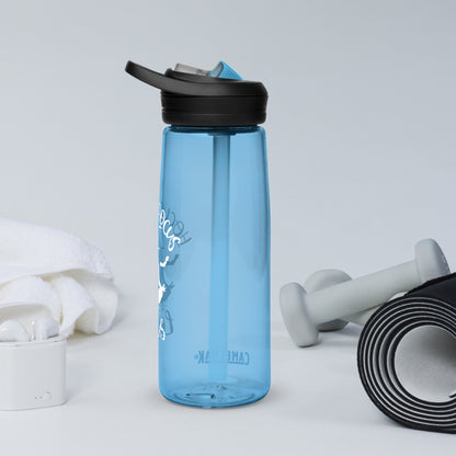 Enchanted Halloween Yoga Witch Eco-Friendly 25 oz Sports Water Bottle