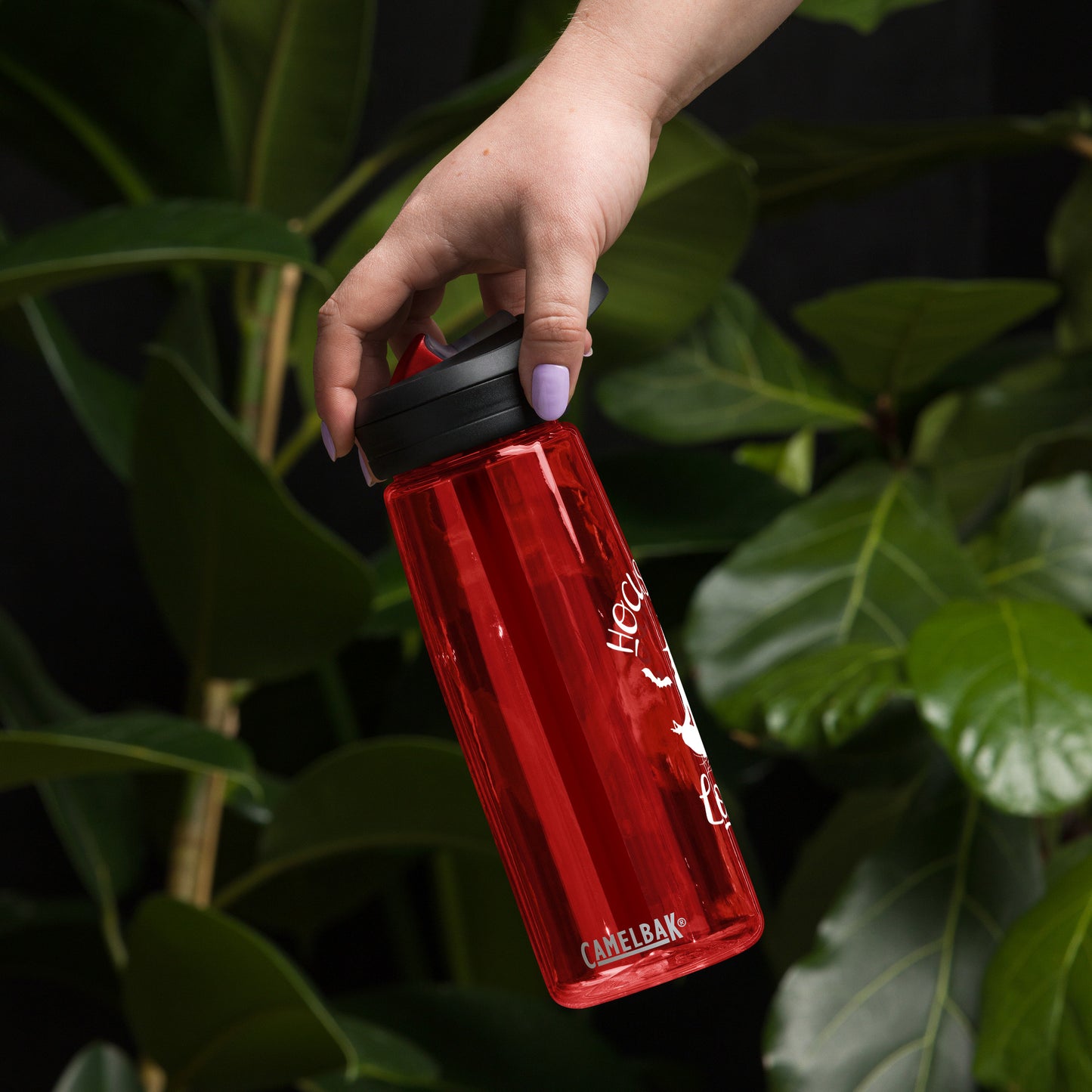 Enchanted Halloween Yoga Witch Eco-Friendly 25 oz Sports Water Bottle