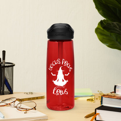 Cardinal Red Enchanted Halloween Yoga Witches Eco-Friendly Water, Sustainable and Recycled Plastic Water Flask, Gym Hydration Companion Bottle