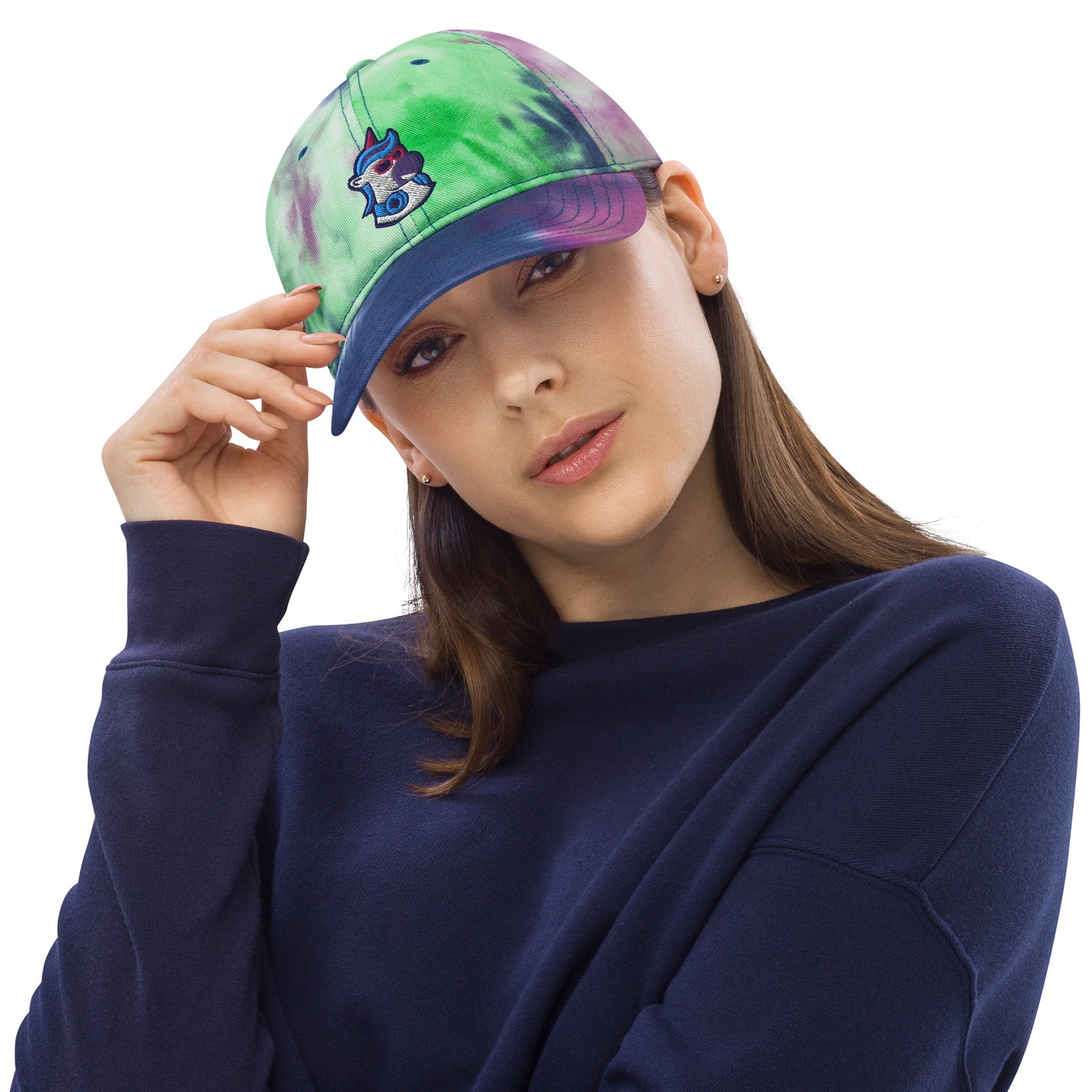Party Unicorn Celestial Purple Tie Dye Hat - Stylish 100% Cotton Cap for Sun Lovers
