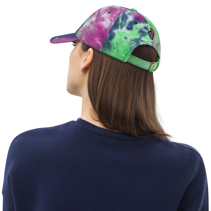 Party Unicorn Celestial Purple Tie Dye Hat - Stylish 100% Cotton Cap for Sun Lovers