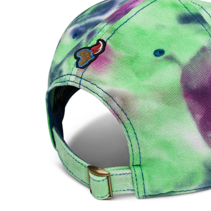 Party Unicorn Celestial Purple Tie Dye Hat - Stylish 100% Cotton Cap for Sun Lovers